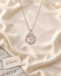 Pink Heart Wreath Necklace