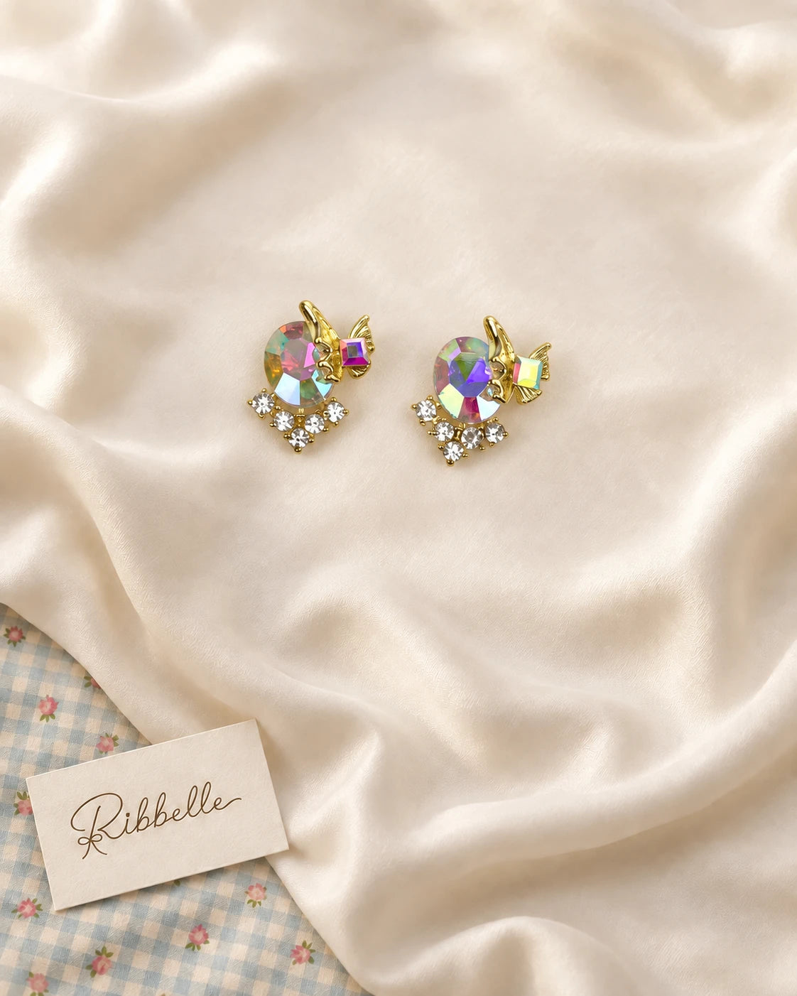 Stud Earring Collection (4 Pairs) · Gold tone · Pair 1