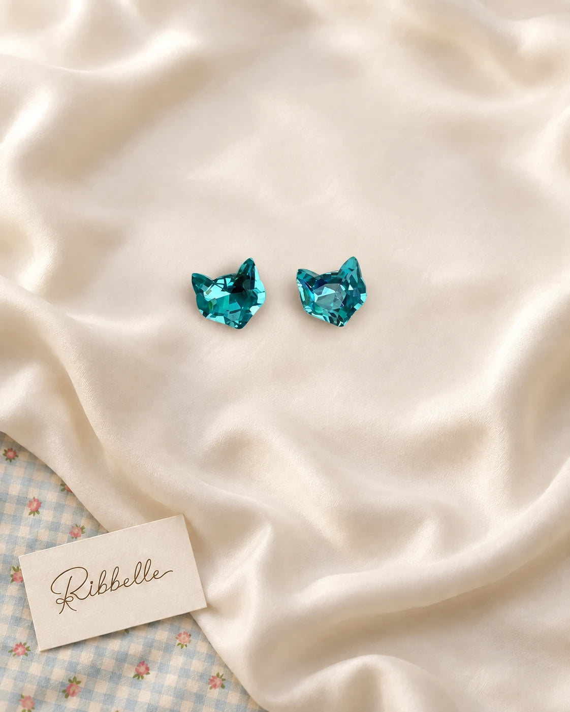 Stud Earring Collection (4 Pairs) · Green · Pair 1