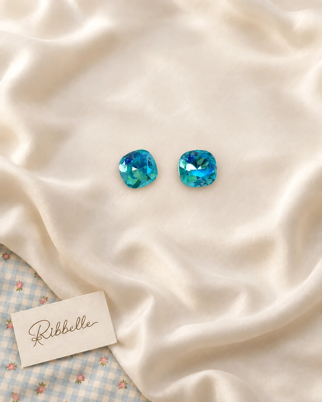 Stud Earring Collection (4 Pairs) · Green · Pair 2