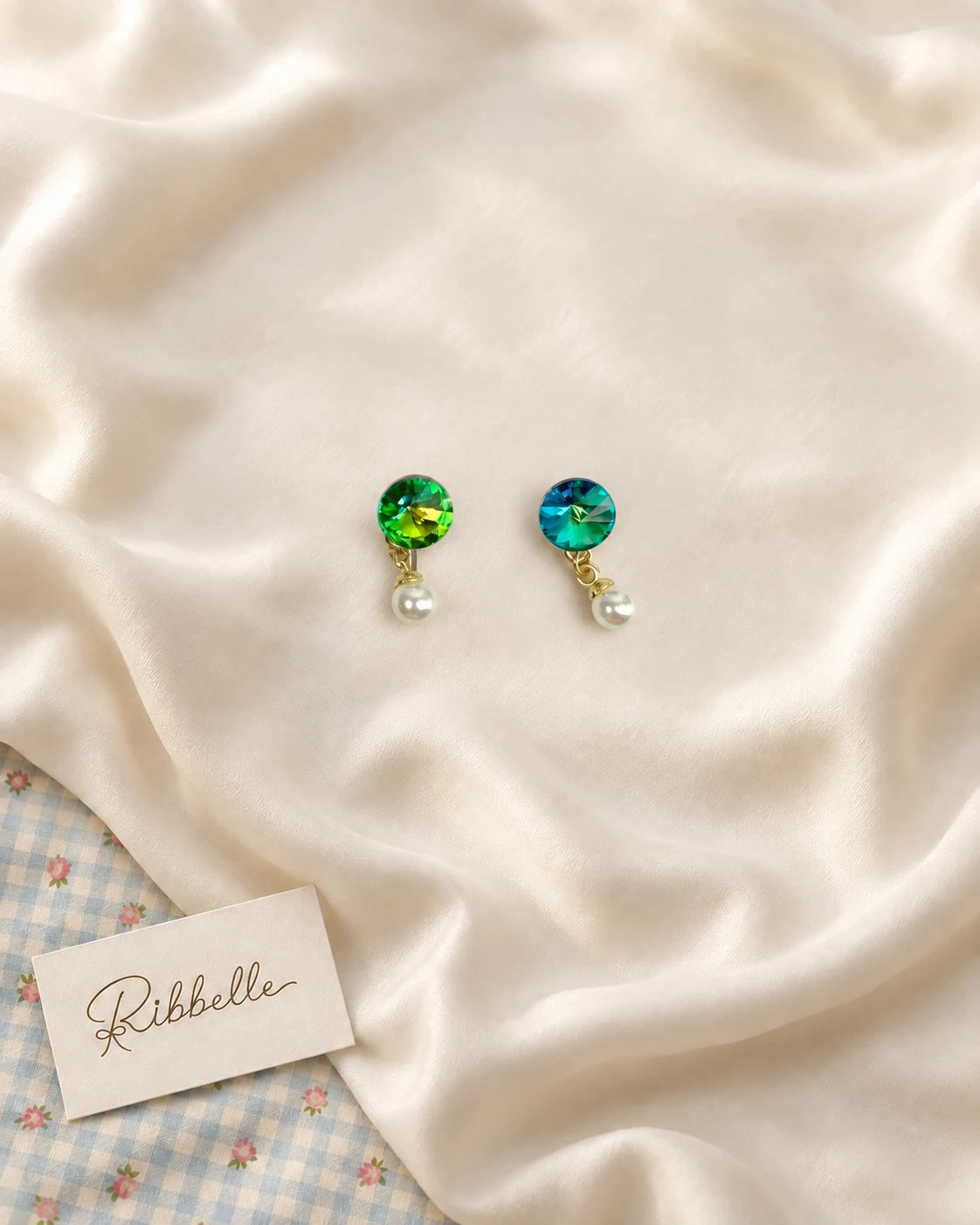 Stud Earring Collection (4 Pairs) · Green · Pair 4
