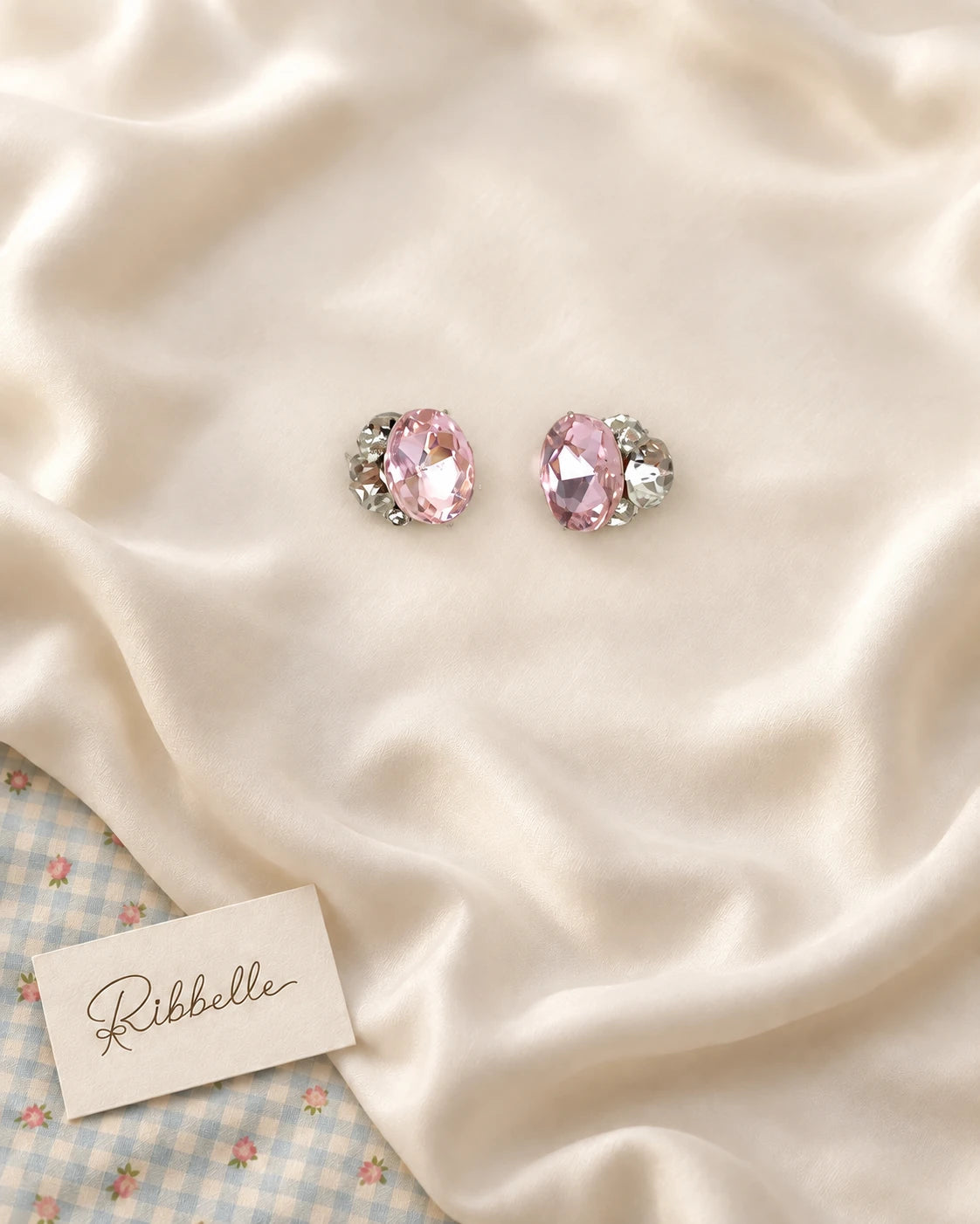 Stud Earring Collection (4 Pairs) · Pink · Pair 2