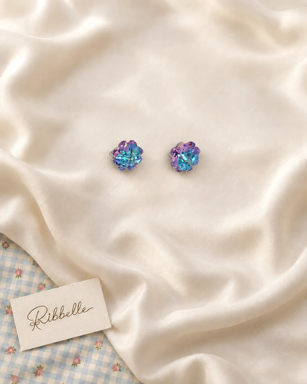 Stud Earring Collection (4 Pairs) · Purple · Pair 4
