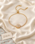 Sunflower Bracelet · Gold tone