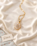Sunflower Necklace · Gold tone