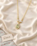 Teardrop Necklace · Green