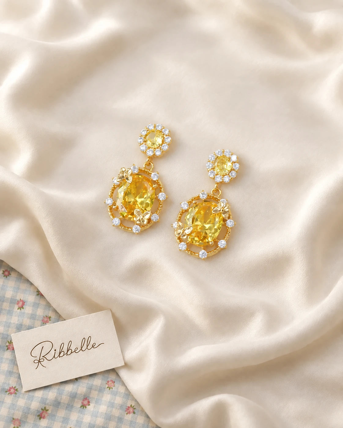 Yellow Royal Earrings · Dangle earrings