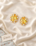 Yellow Royal Earrings · Stud earrings