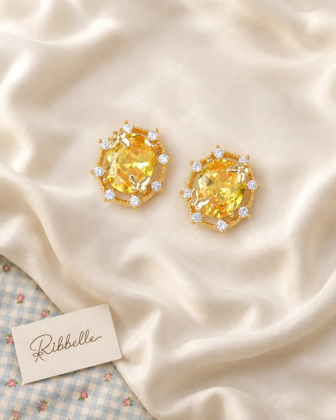 Yellow Royal Earrings · Stud earrings