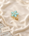 Blue Floral Ring — Ring