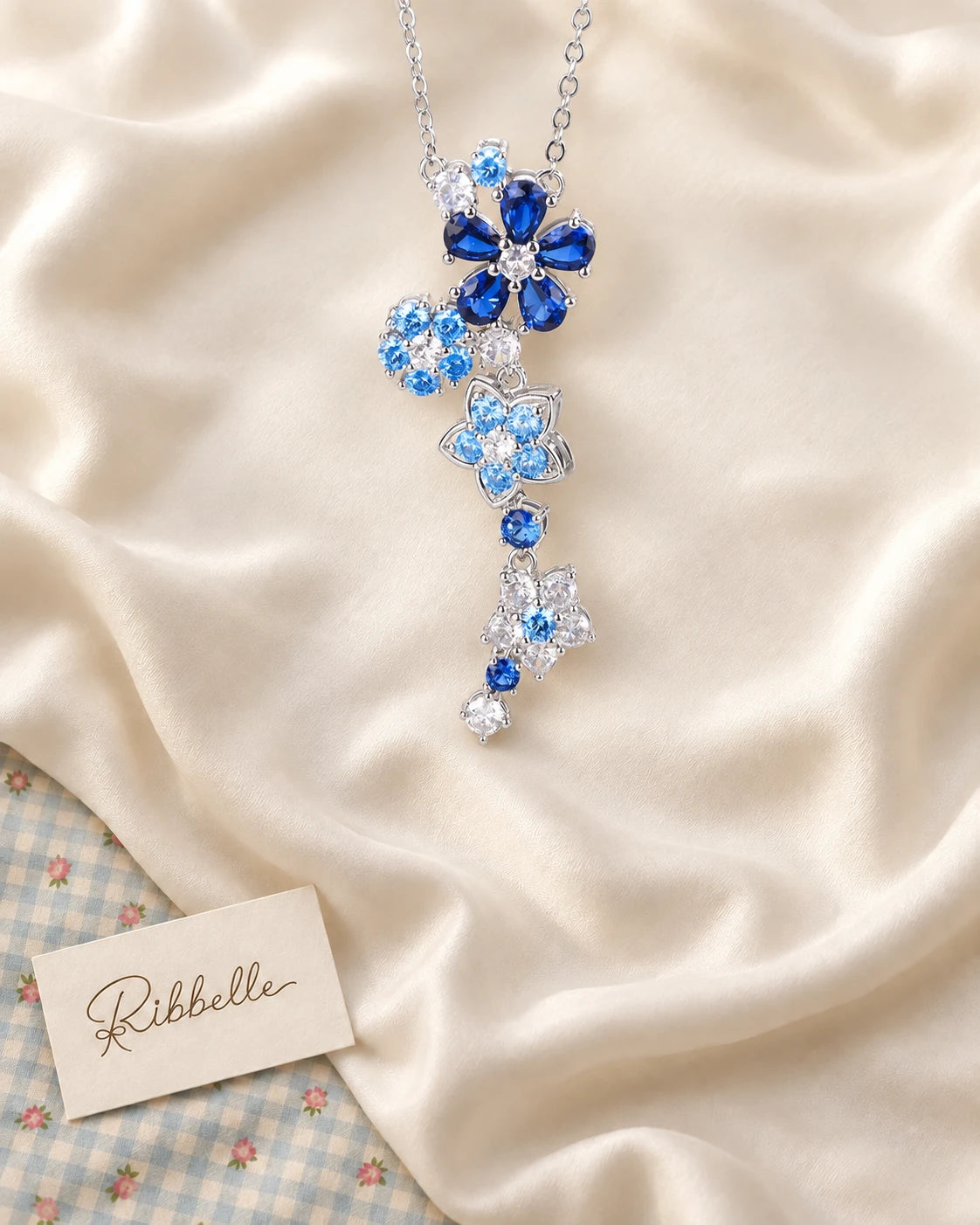 Blue Starflower Necklace