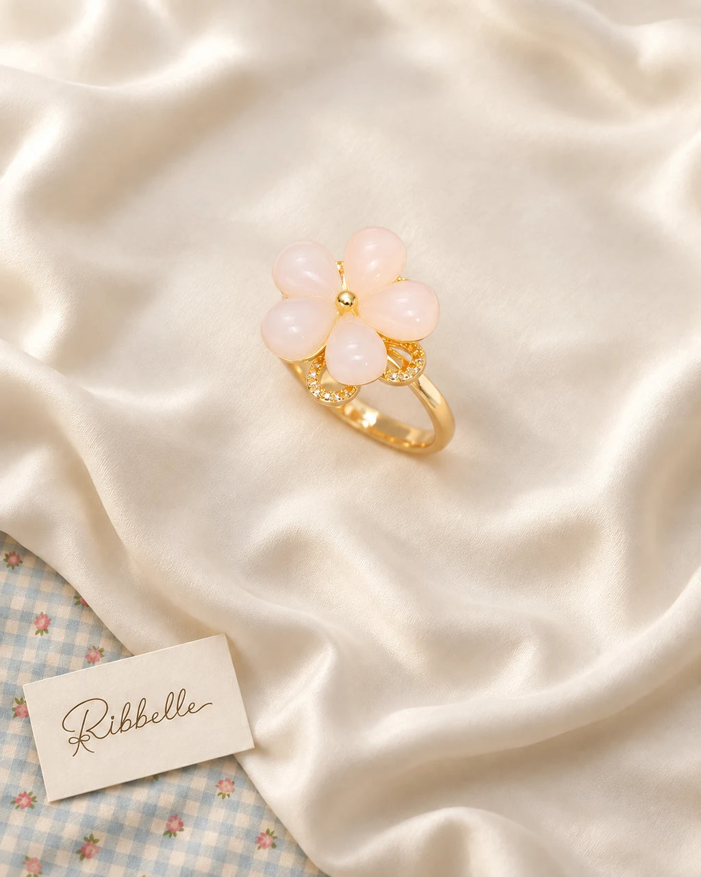 Pink Floral Set — Ring