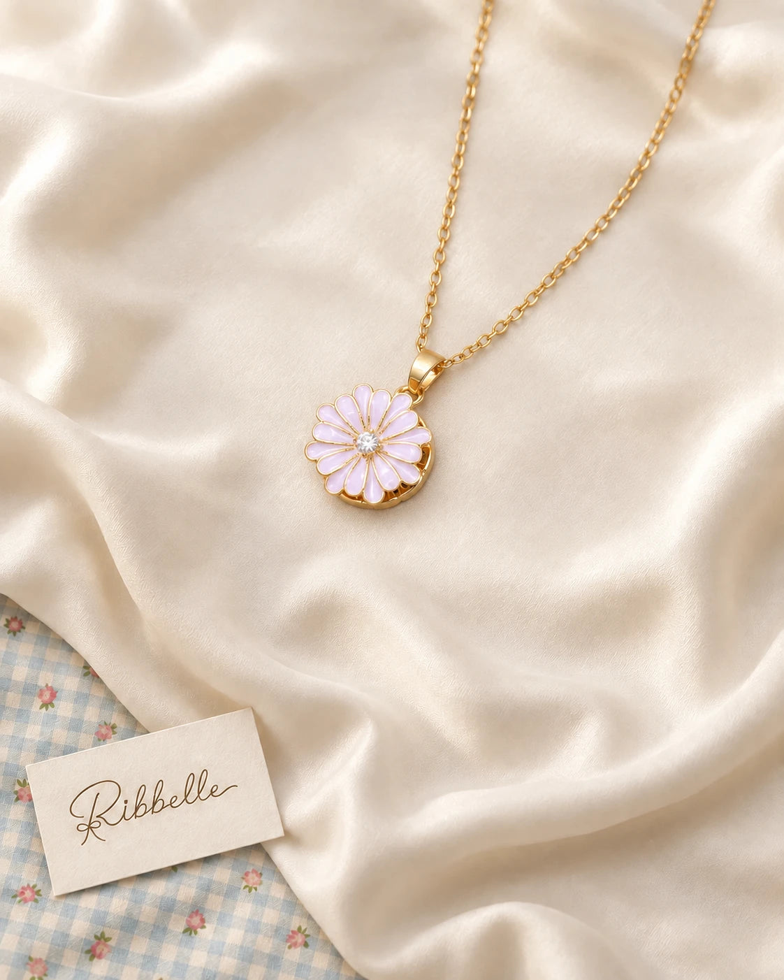 Blush Daisy Necklace