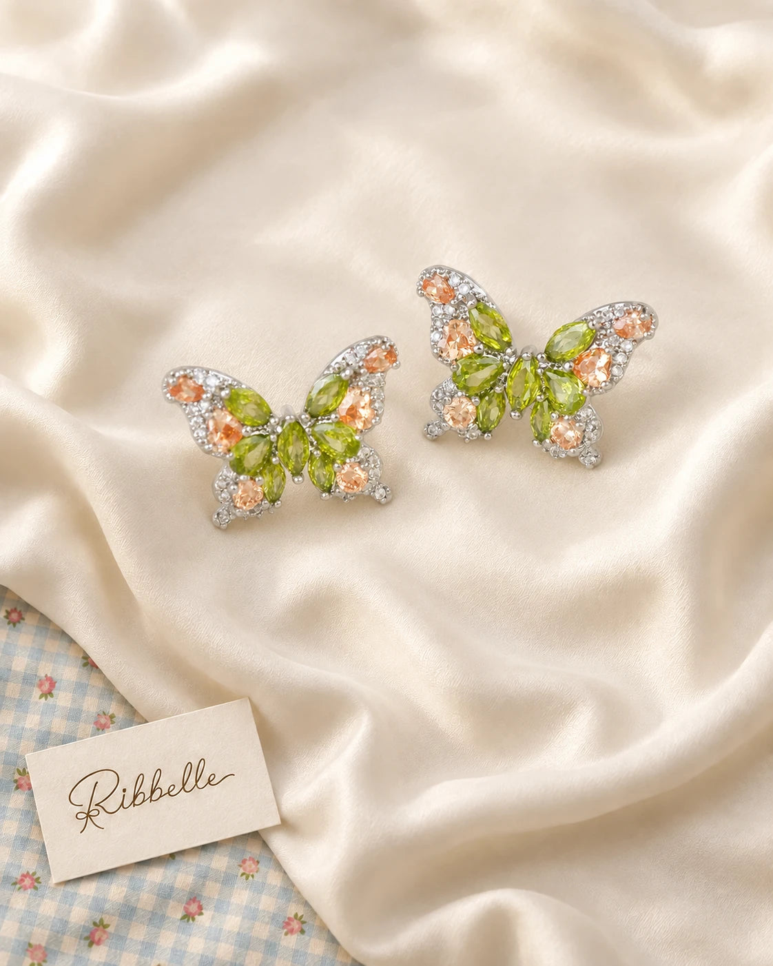 Sparkling Butterfly Earrings