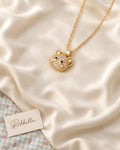 Cat Necklace · Gold tone
