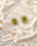 Faceted Stud Earrings · Rectangle