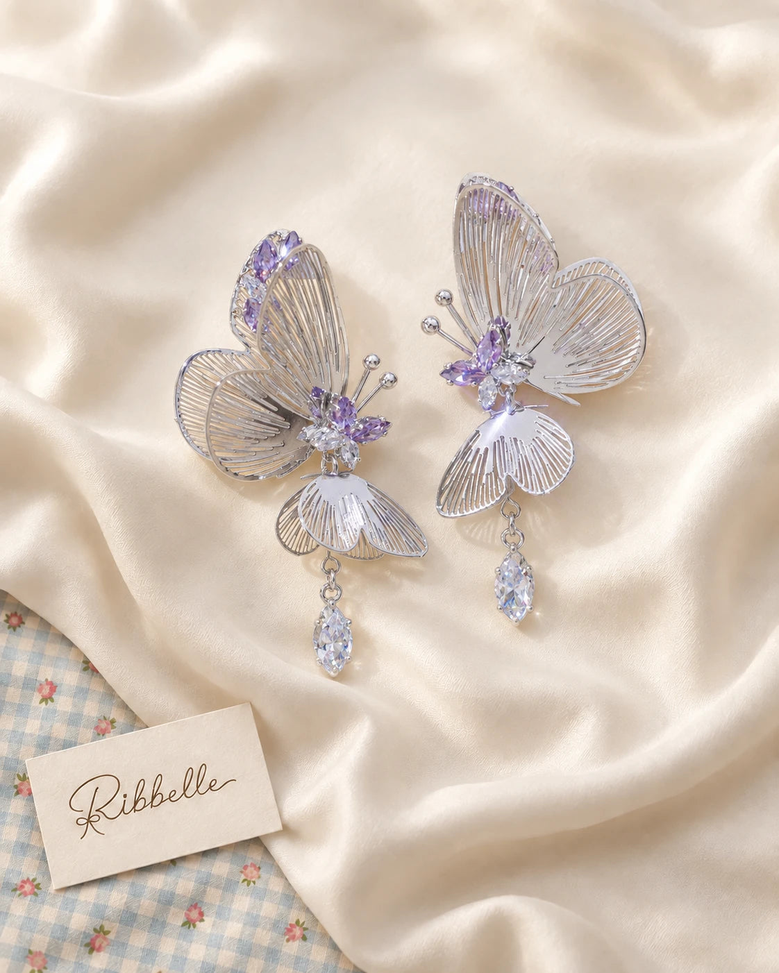 Layered Butterfly Earrings