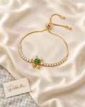 Green Snowflake Bracelet