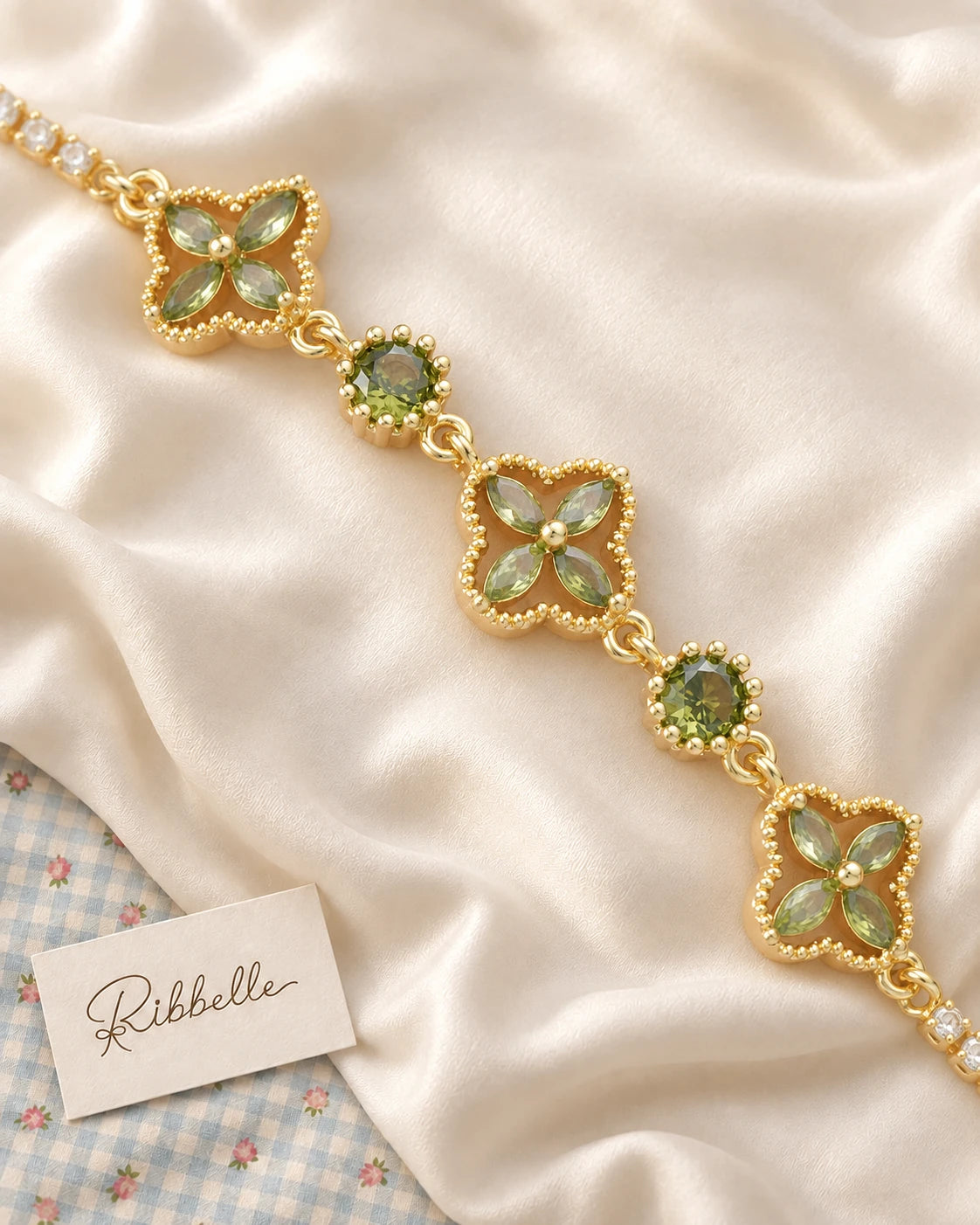 Clover Bracelet · Green