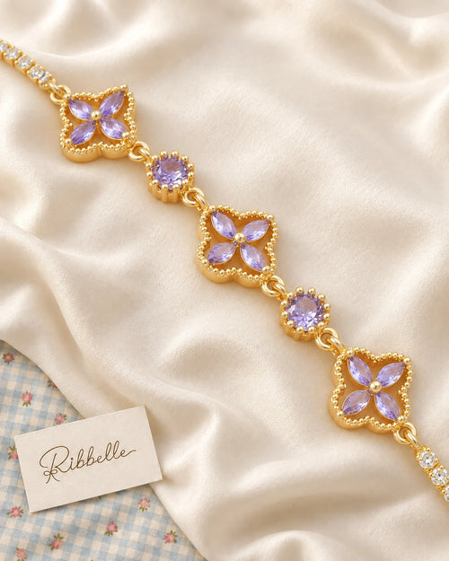 Clover Bracelet · Purple