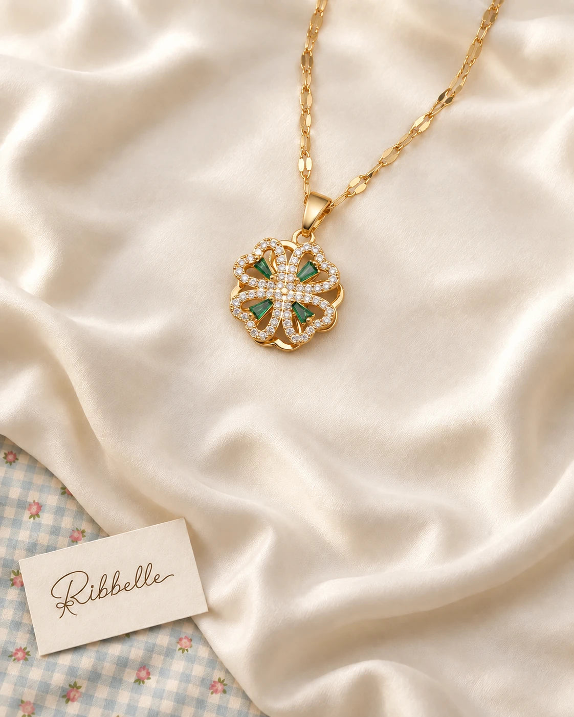 Green Clover Necklace
