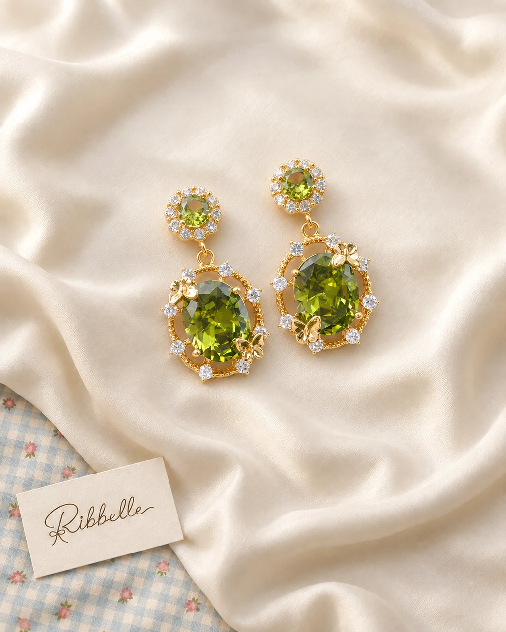 Olive Royal Set · Drop earrings