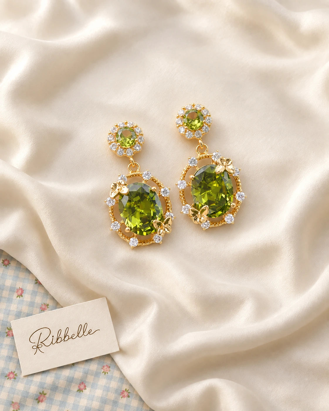 Olive Royal Set · Drop earrings