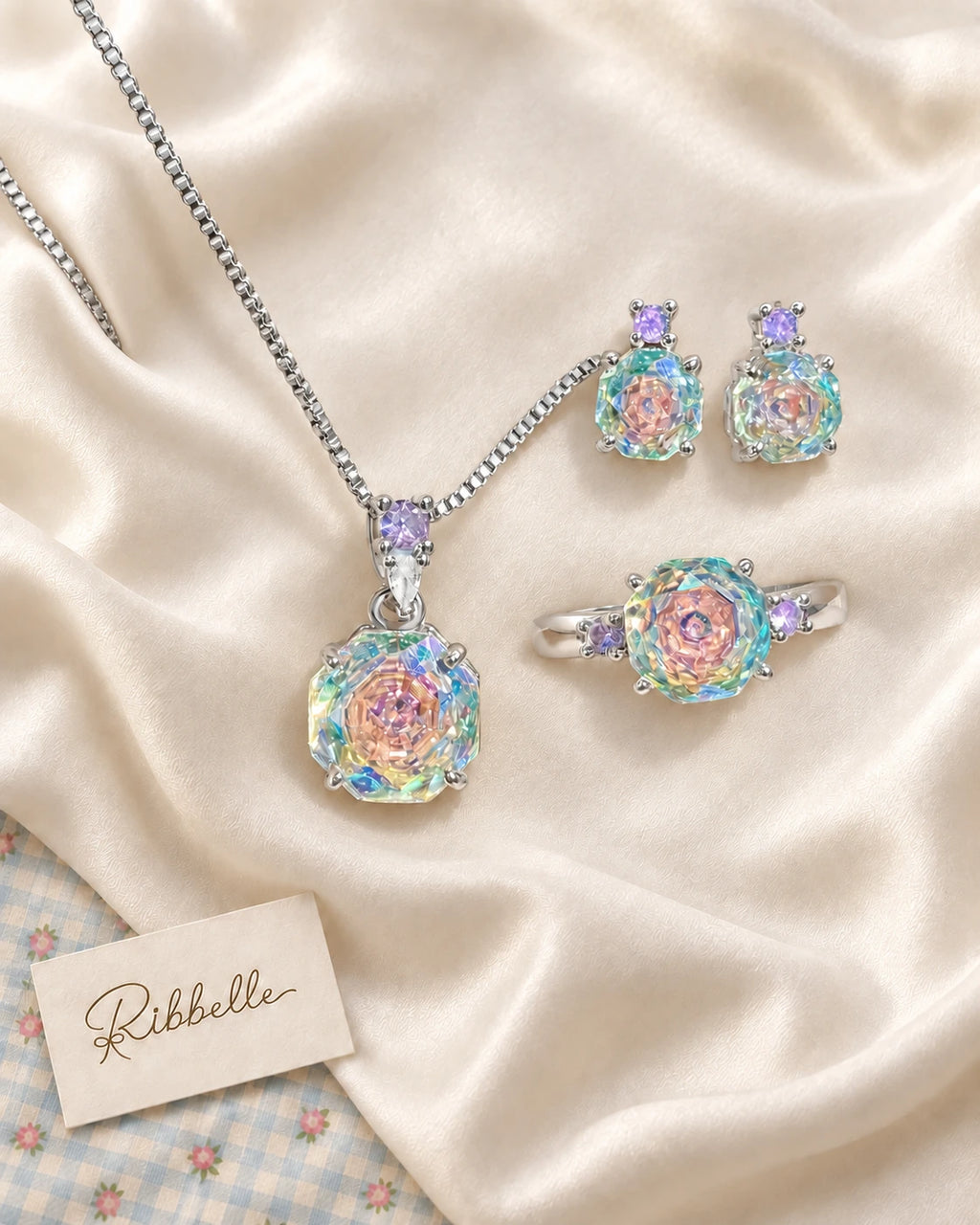 Iridescent Rose Set · Matching set