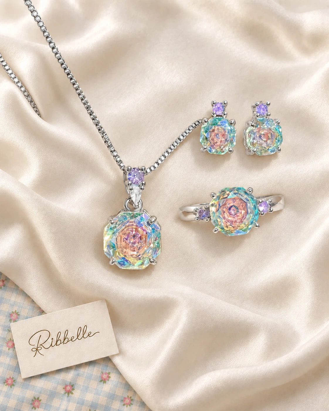 Iridescent Rose Set · Matching set