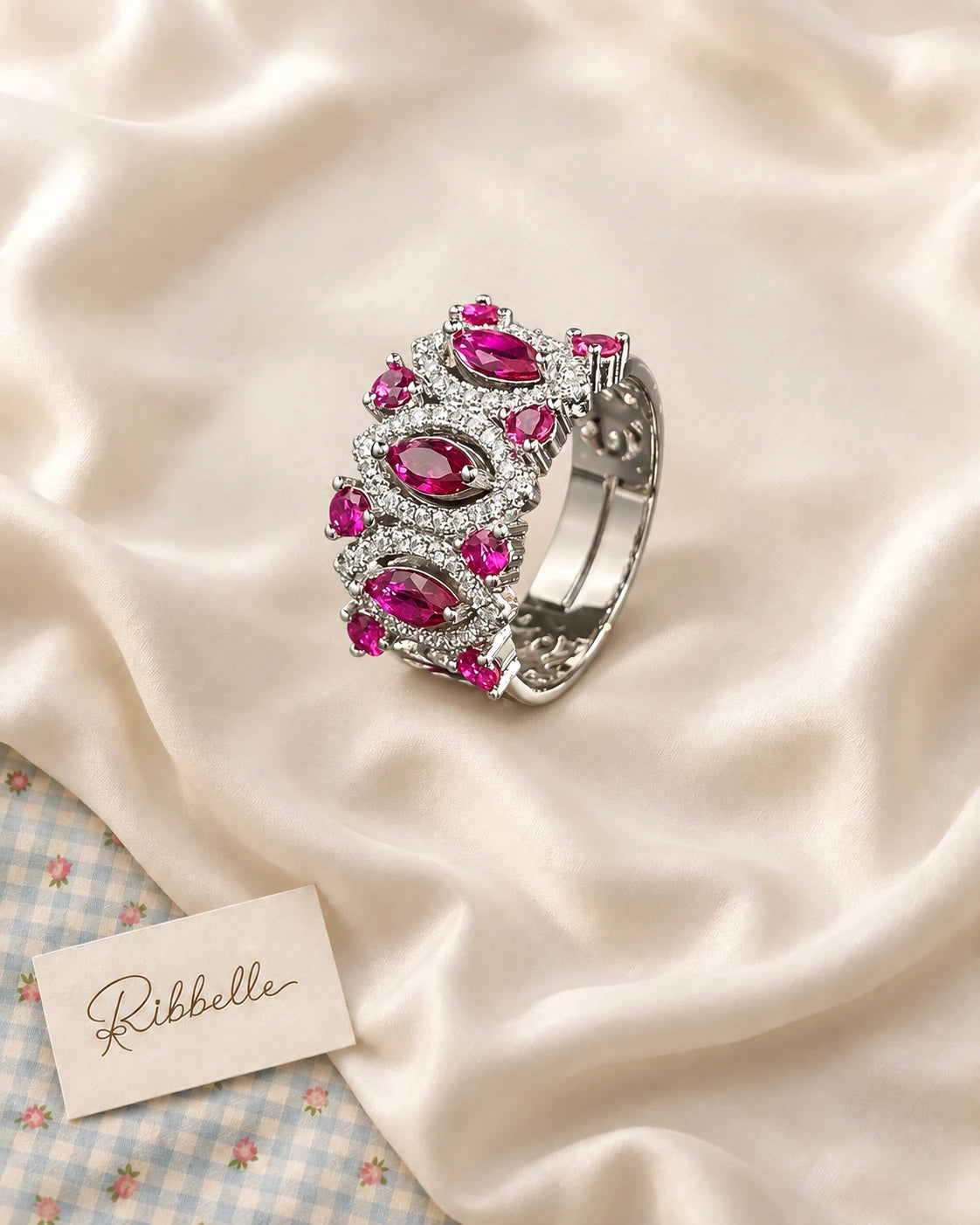 Magenta Fan Ring