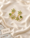 Olive Floral Earrings