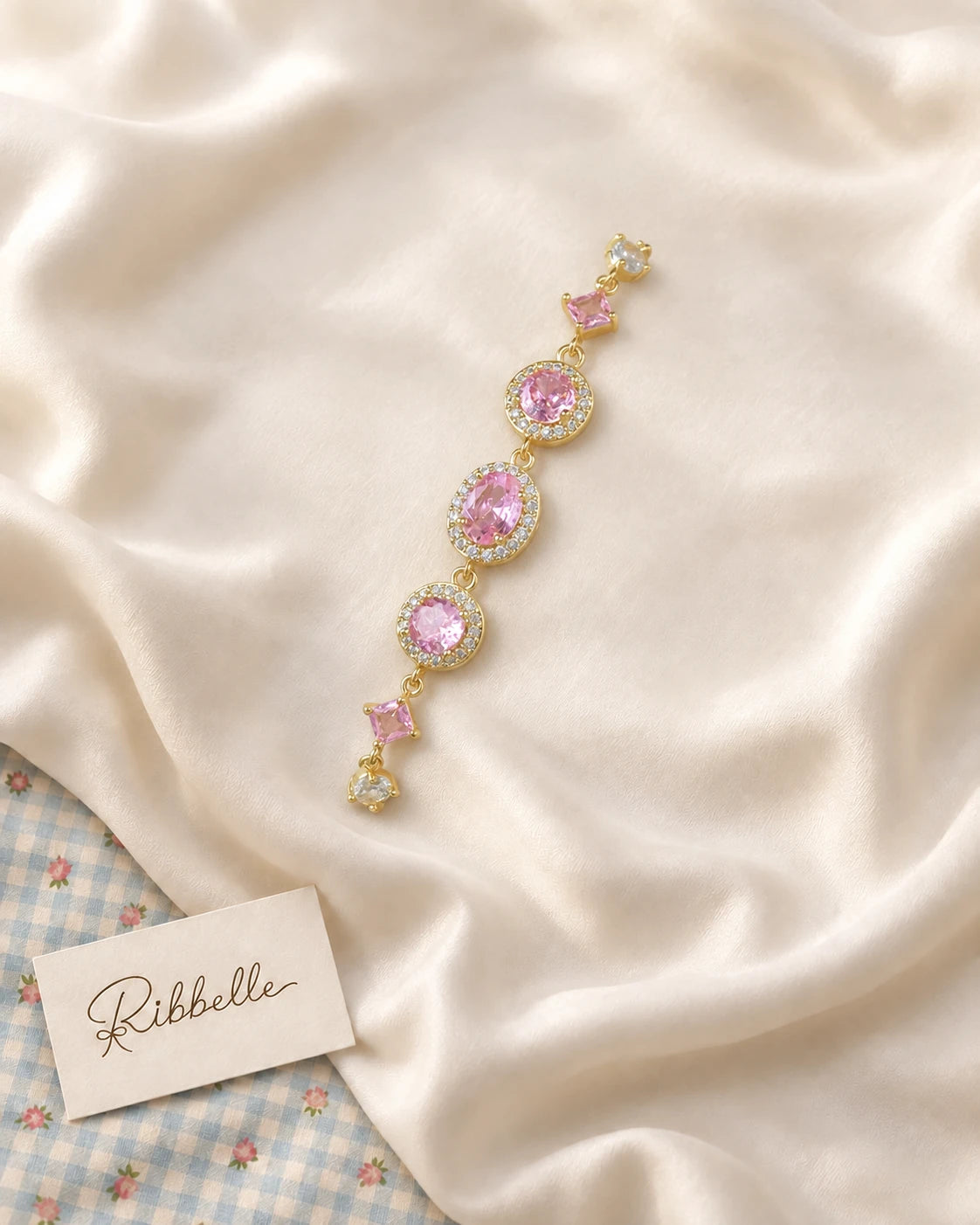 Oval Bracelet · Pink