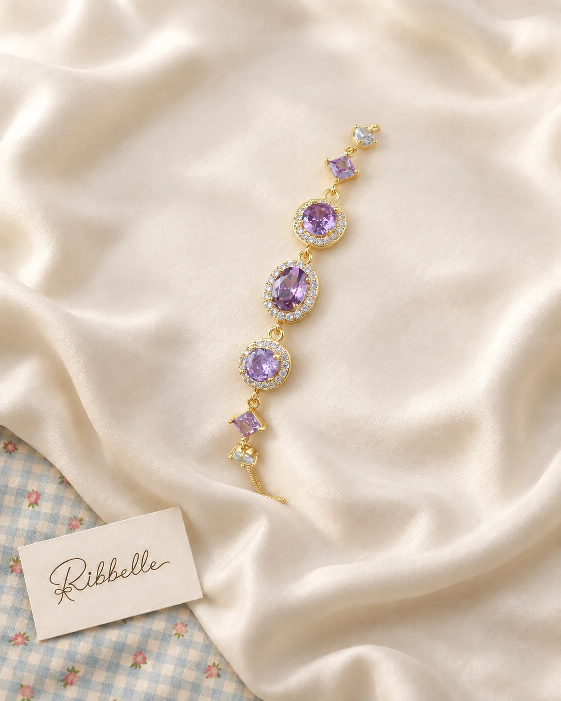 Oval Bracelet · Purple