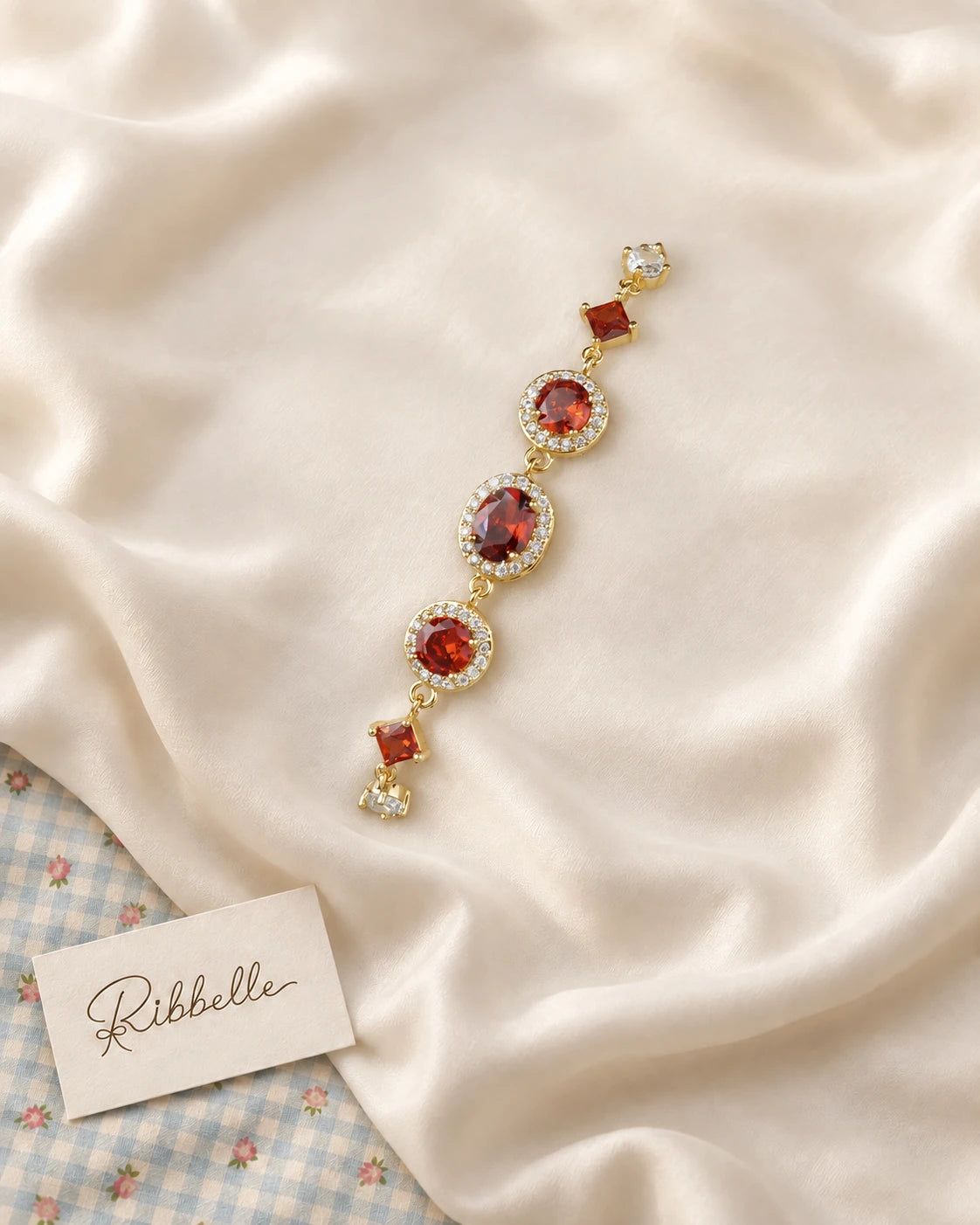 Oval Bracelet · Red