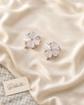 Pearlescent Clover Earrings