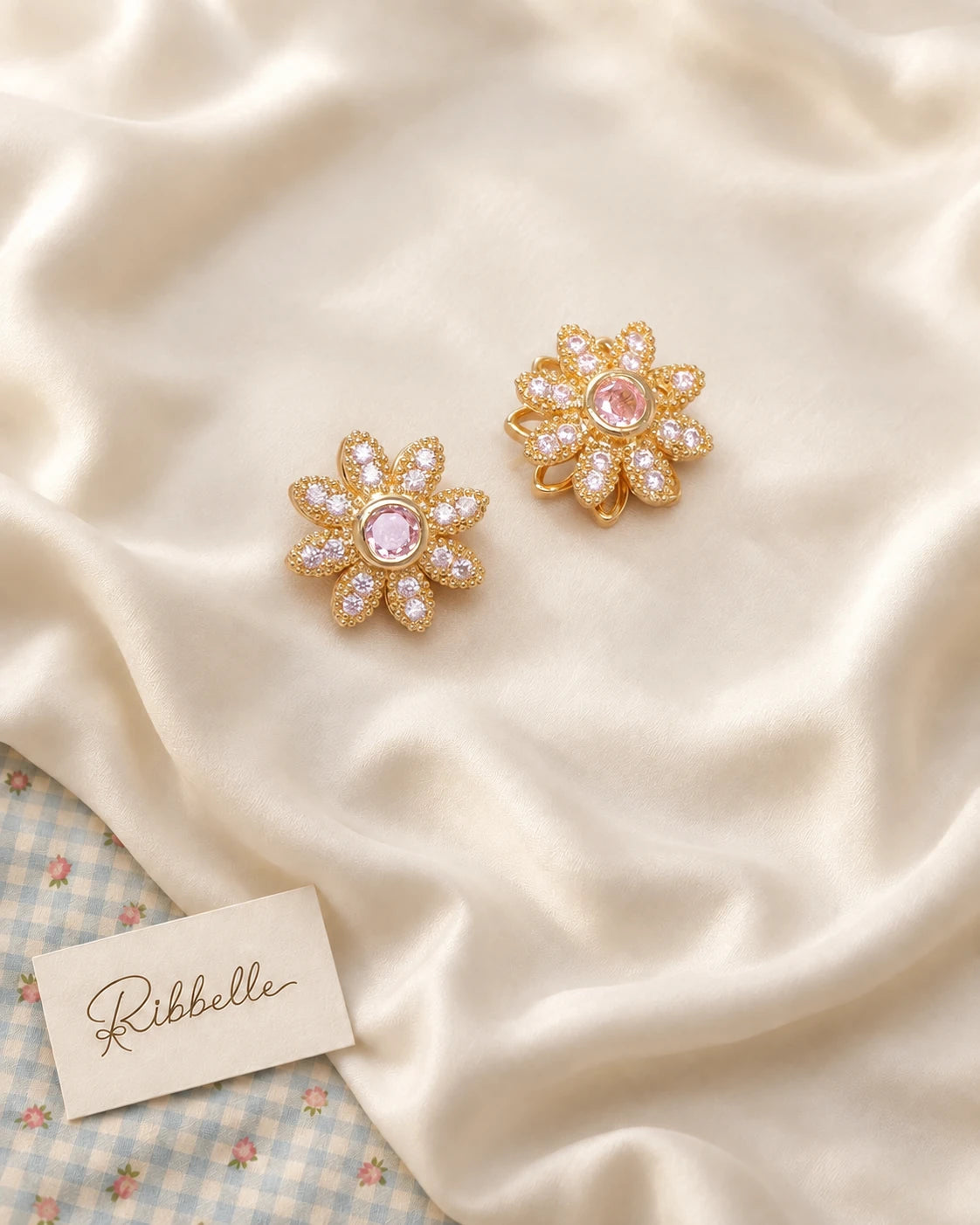 Pink Daisy Earrings