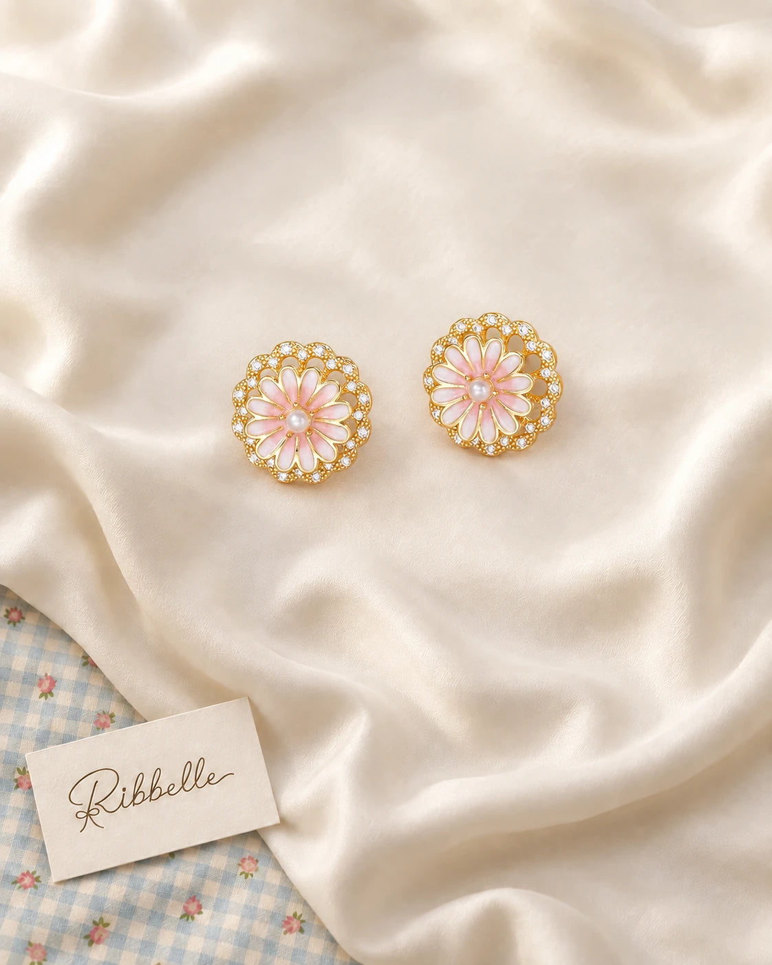 Pink Petal Earrings