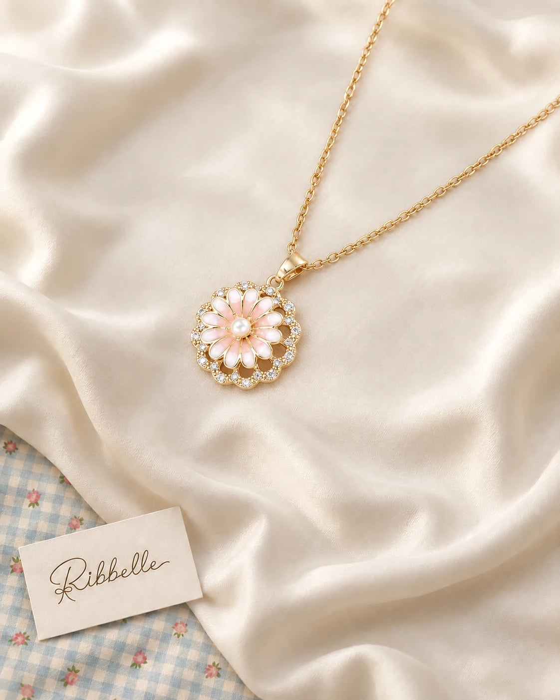 Pink Petal Necklace