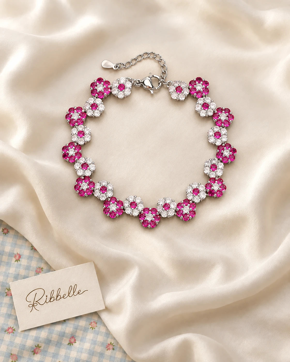 Pink Starflower Bracelet