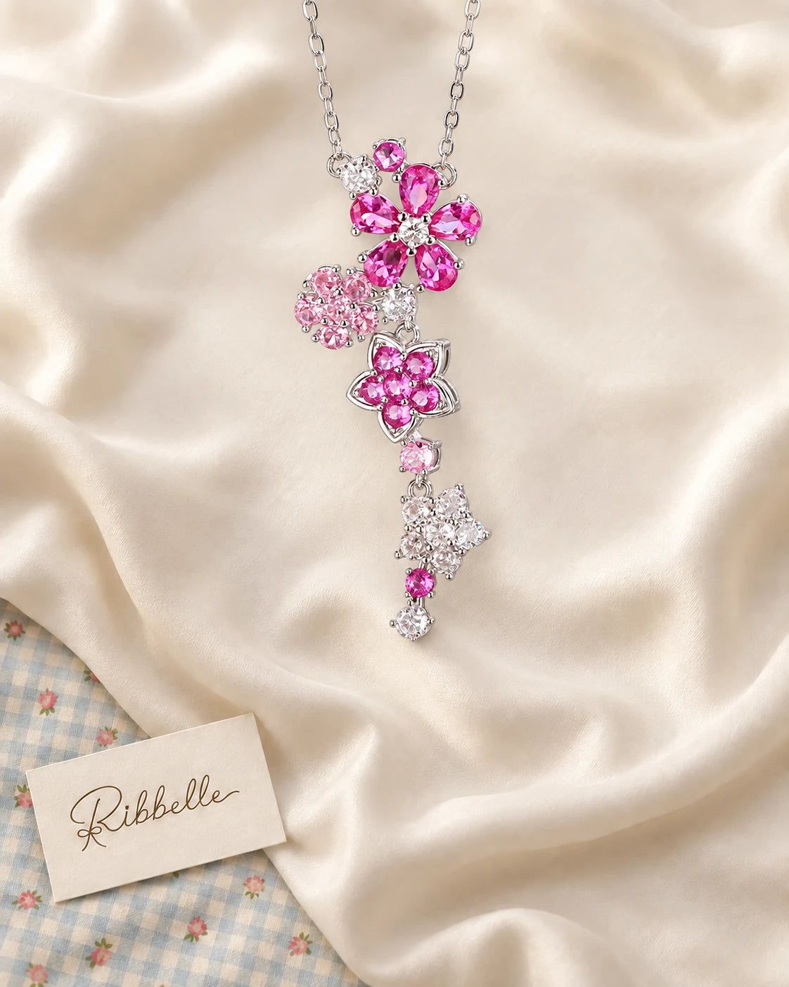 Pink Starflower Necklace