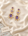 Purple Butterfly Earrings