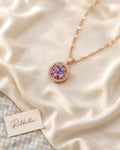 Purple Floral Necklace