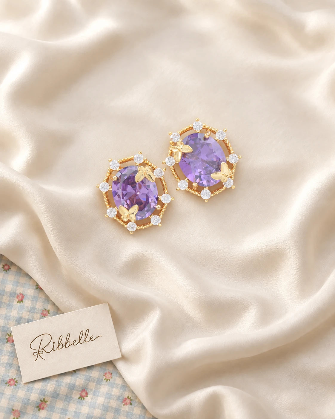 Purple Royal Earrings · Stud earrings