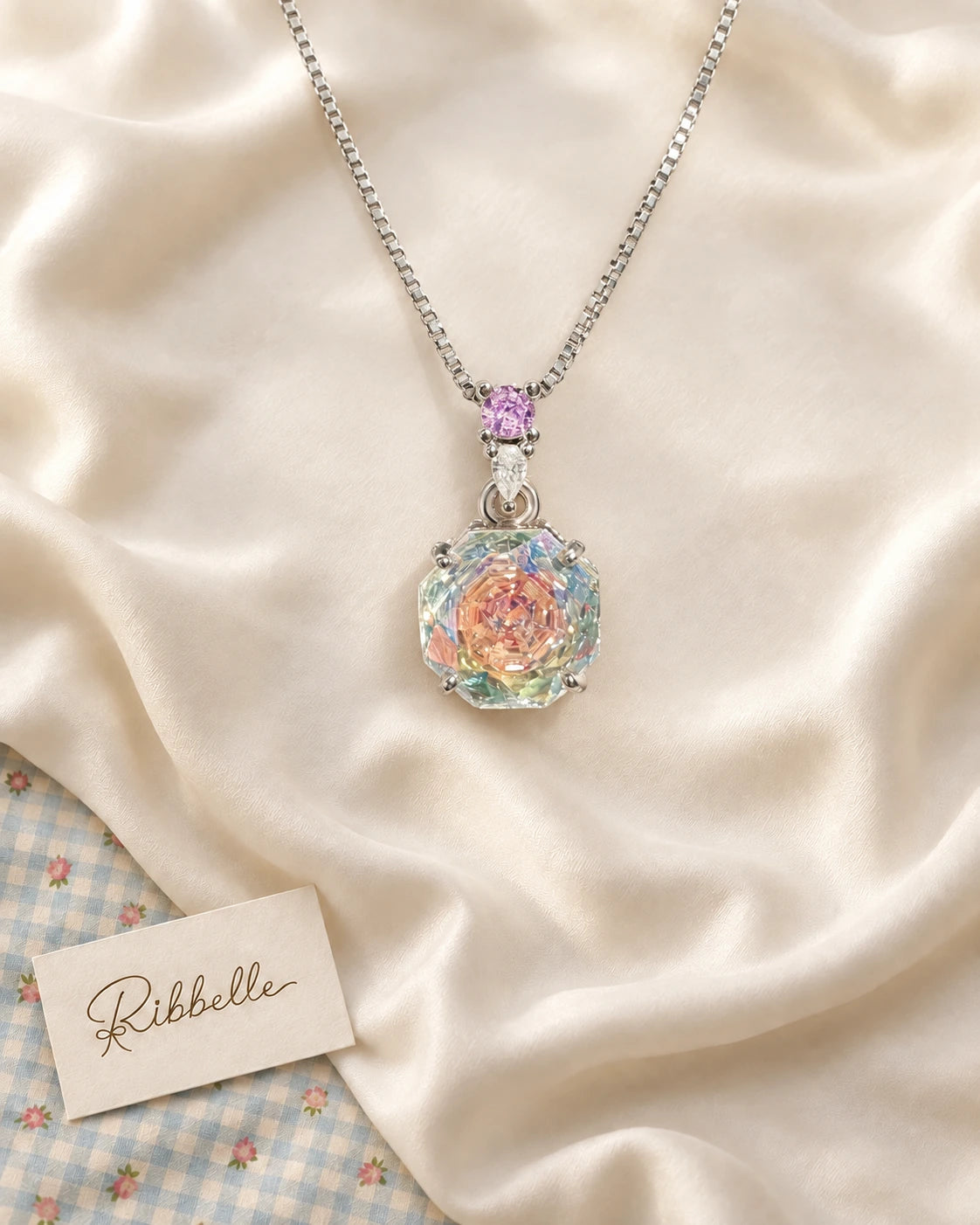 Iridescent Rose Set · Necklace