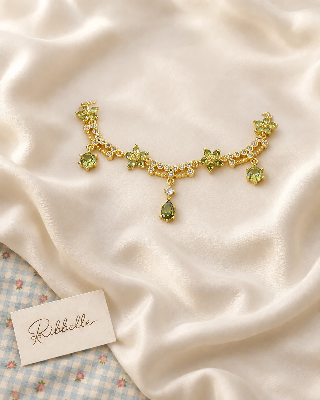 Royal Flower Bracelet · Green