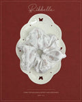 Ivory Vintage Bear & Bunny lace scrunchie