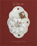 Ivory Bear Star plush scrunchie
