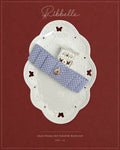 Lilac Polka Dot Pleated hair clip