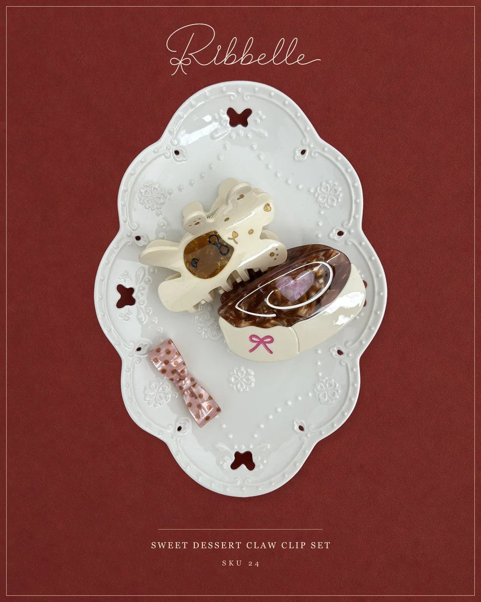 Sweet Dessert claw clip set · set of 2