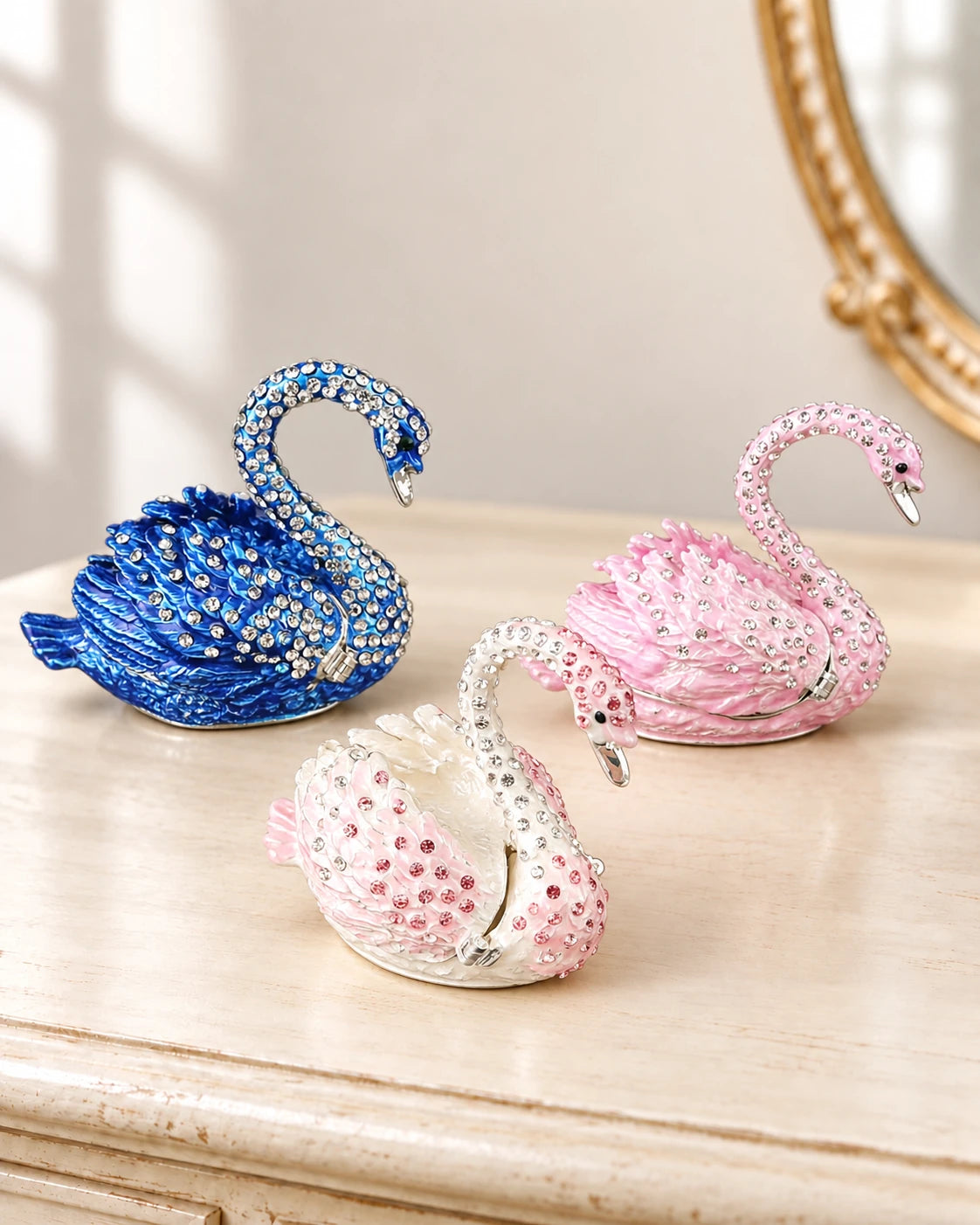 Swan Jewelry Box - available colors
